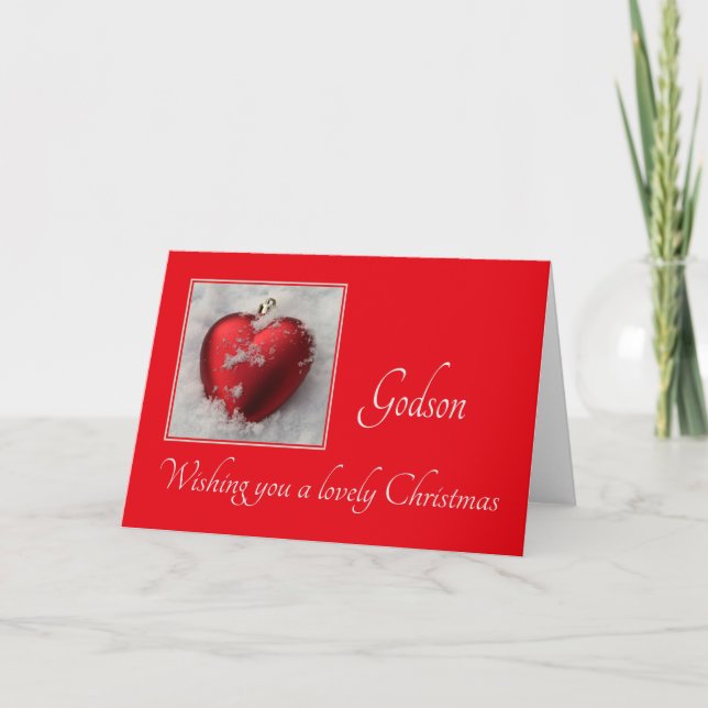 godson Merry Christmas card (Front)