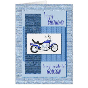 Godson, motor bike birthday