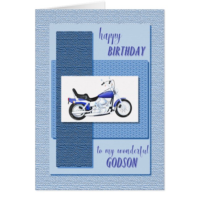 Godson, motor bike birthday (Front)