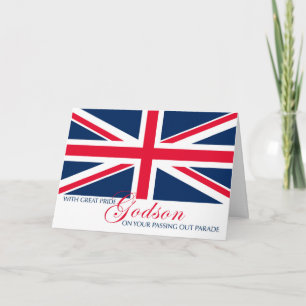 Godson Passing Out Congratulations Union Jack Card