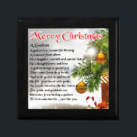 Godson poem - Christmas Design Gift Box<br><div class="desc">A great gift for a godson at christmas</div>