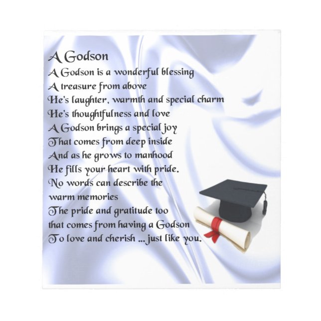 Godson poem - Graduation design Notepad (Front)