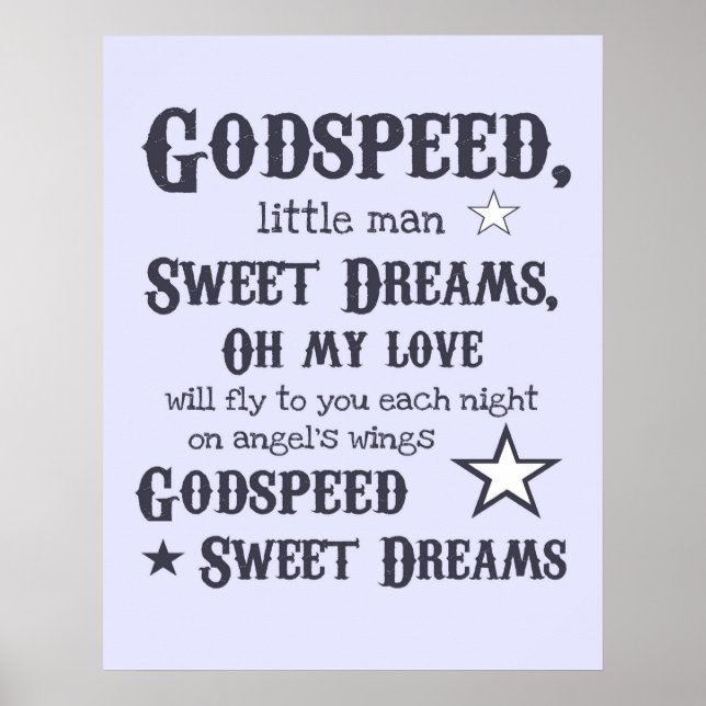 Godspeed, Sweet Dreams Poster (Front)