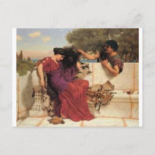 Godward - The Old, Old Story Postcard
