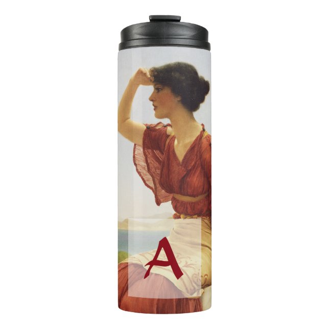 Godward The Signal Woman Portrait Art Monogram Thermal Tumbler (Front)