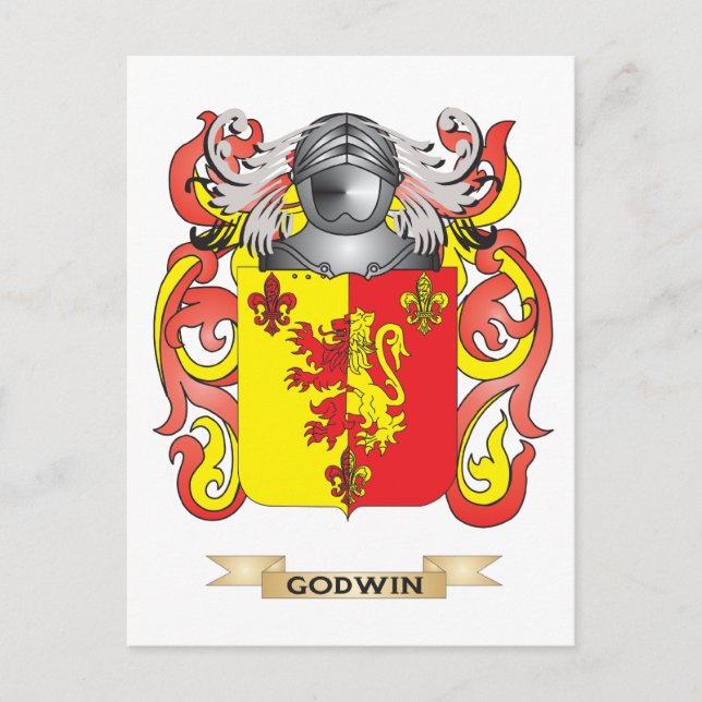 Godwin Coat of Arms (Family Crest) Postcard (Front)