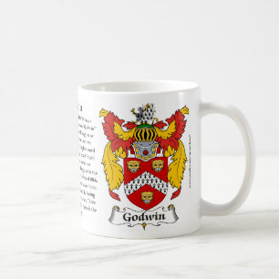 “Godwin” “Godwin crest” “Godwin coat of Coffee Mug