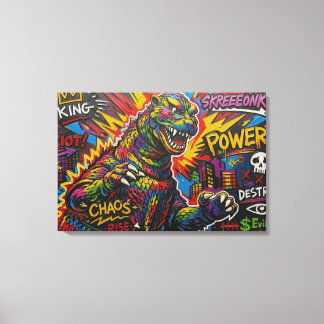 GODZILLA. 3 CANVAS PRINT
