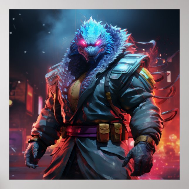 Godzilla as Street Fighter Character Selection Pos Poster (Front)