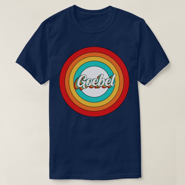 Goebel Name Shirt Vintage Goebel Circle (Design Front)
