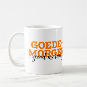 Goedemorgen / Good Morning Dutch Word Vocabulary Coffee Mug