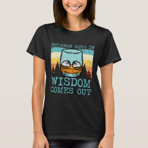 Goes In Wisdom Comes Out Funny Fathers Day Men Dad T-Shirt