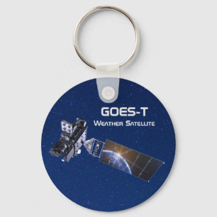 GOES-T Weather Satellite Key Ring