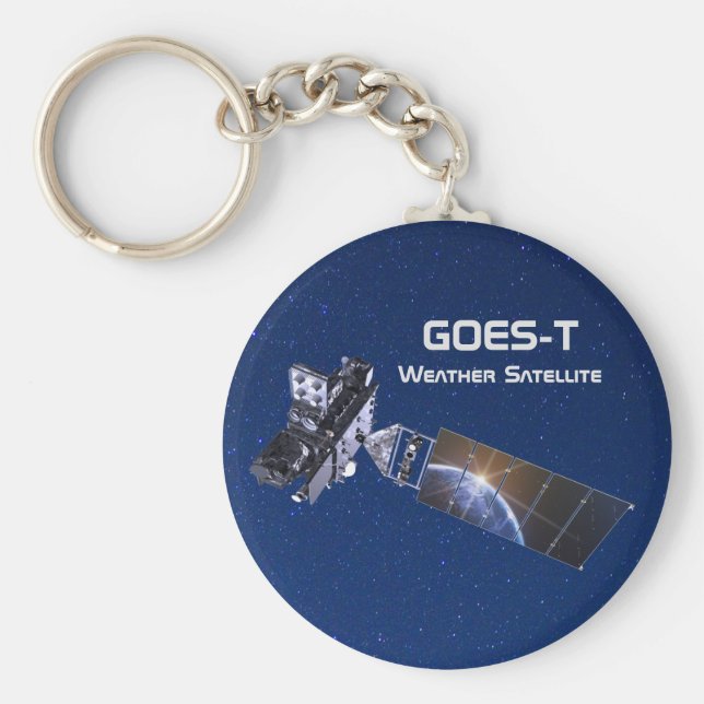 GOES-T Weather Satellite Key Ring (Front)