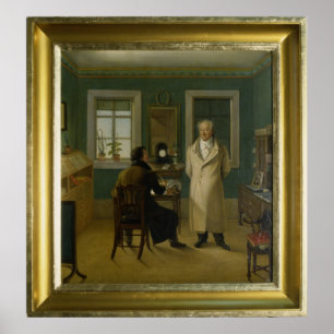 Goethe Dictating to his Clerk John, 1834 Poster