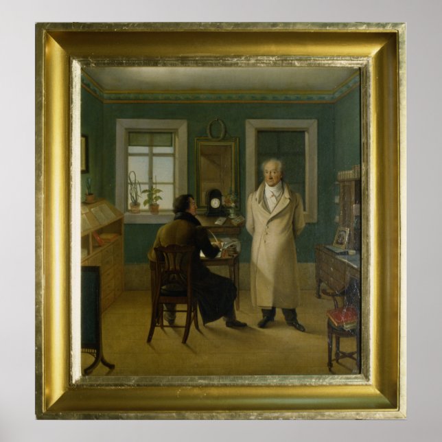 Goethe Dictating to his Clerk John, 1834 Poster (Front)