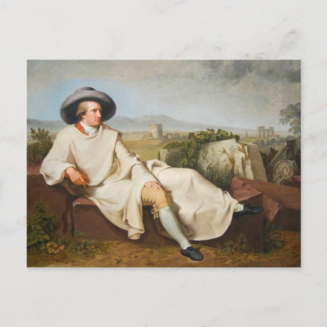Goethe in the Roman Campagna by Tischbein 1787 Postcard (Front)
