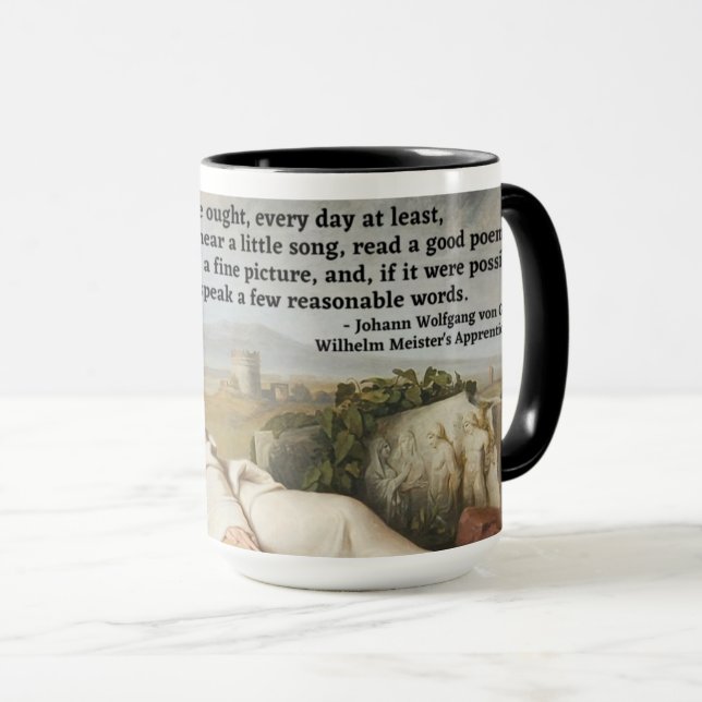 Goethe Quote Mug (Front Right)