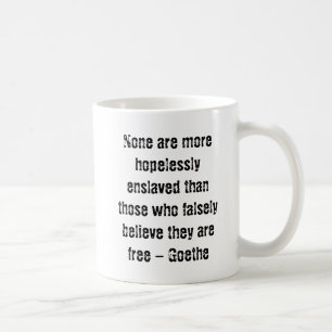 Goethe Quote w/ Anonymous Pirate Coffee Mug