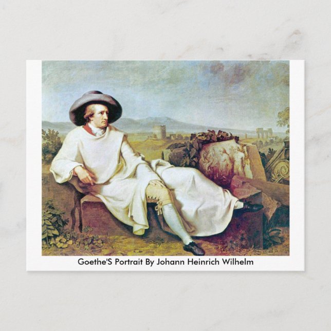 Goethe'S Portrait By Johann Heinrich Wilhelm Postcard (Front)