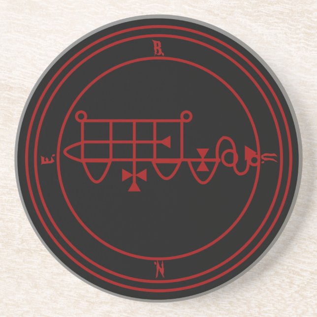 Goetic Sigil of Bune (Bim) Coaster (Front)