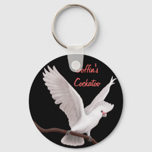 Goffin's Cockatoo Customisable Keychain