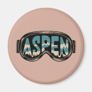 Goggles Aspen Snowmass Colorado ski resort gifts Magnet