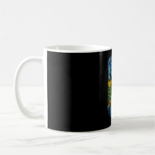 Gogh riding funny cycling art bike  coffee mug