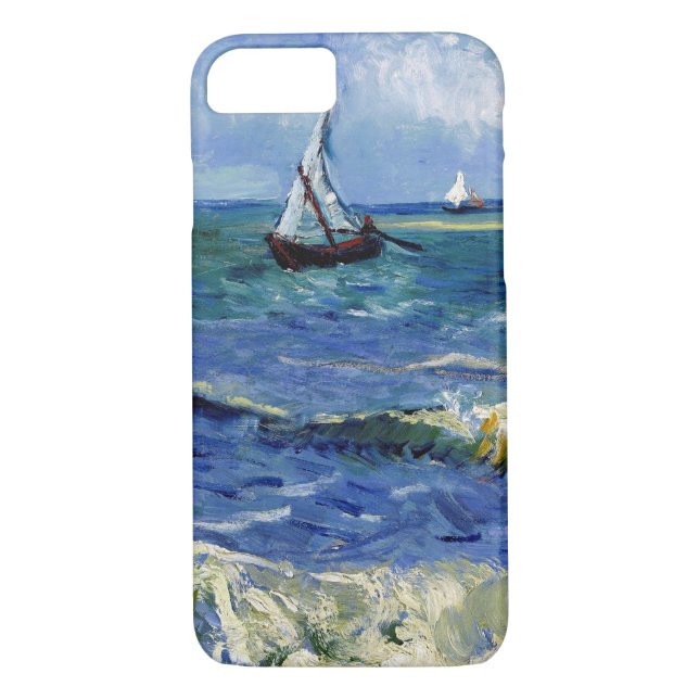 Gogh Seascape near Les Saintes-Maries-de-la-Mer Case-Mate iPhone Case (Back)