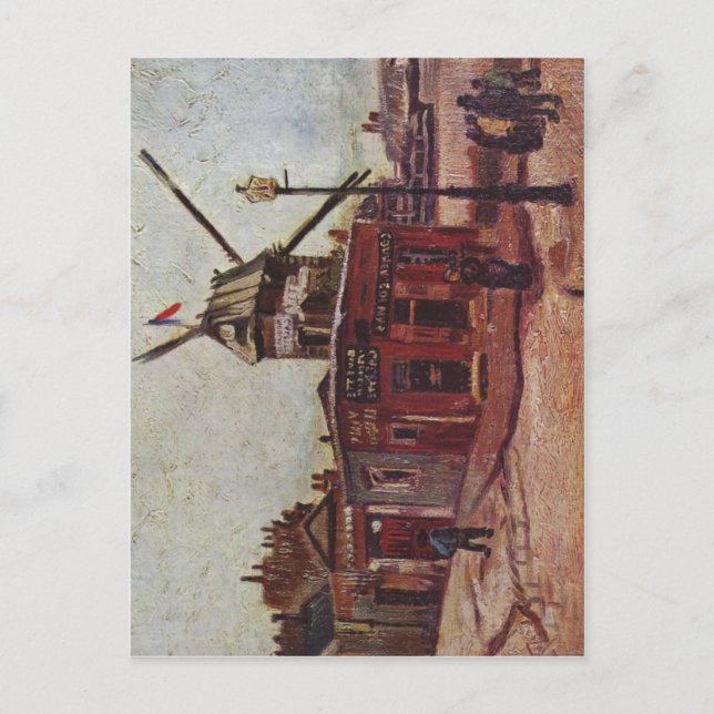 Gogh, Vincent van Le Moulin de La Galette 1886 Tec Postcard (Front)