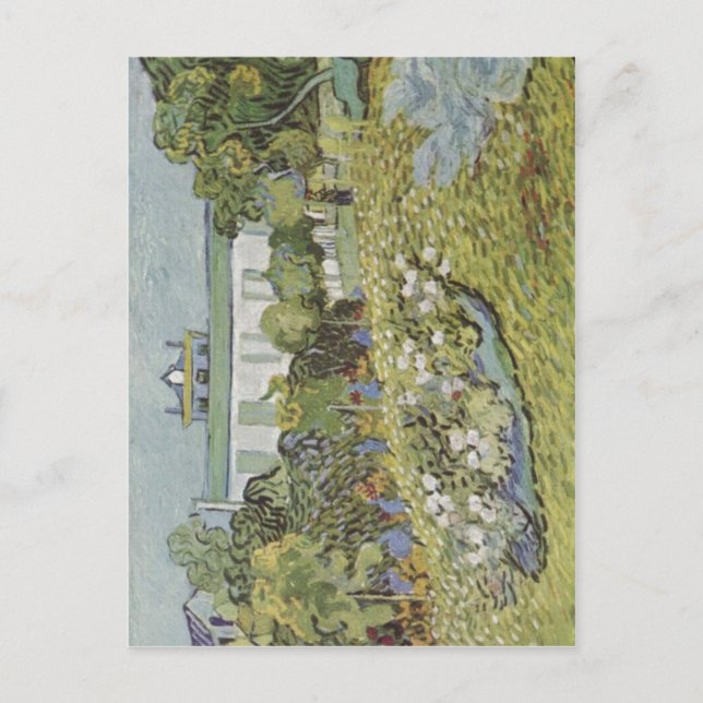 Gogh, Vincent Willem van Der Garten Daubignys 1890 Postcard (Front)