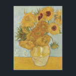 Gogh, Vincent Willem van Stilleben mit 12 Sonnenbl Postcard<br><div class="desc">Gogh, Vincent Willem van Stilleben mit 12 Sonnenblumen Vase with 12 sunflowers 1888 Technique other languages Oil on canvas. Catal?: Oli sobre llen?. esky: Olej na pl?tn. ?l auf Leinwand. : . Espa?ol: ?leo sobre lienzo. Huile sur toile. Italiano: Olio su tela. : . Plattd??tsch: ??lfarv op Linnendook. Nederlands: Olieverf...</div>
