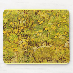 Gogh Yellow Blossoms Whimsical Wedding Personalise Mouse Mat