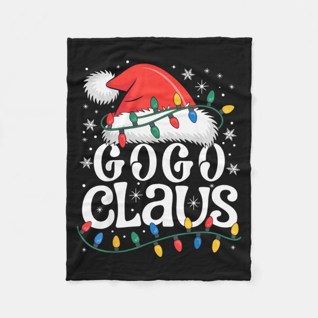 Gogo Claus Funny Xmas Christmas Grandma Holiday St Fleece Blanket (Front)