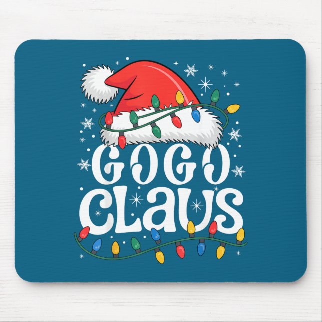 Gogo Claus Funny Xmas Christmas Grandma Holiday St Mouse Mat (Front)