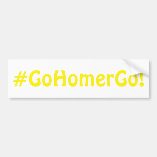 #GoHomerGo! - 2019 IBR commentary bumper sticker (Front)