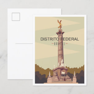 Goias Brazil Art Vintage Travel Illustration Postcard