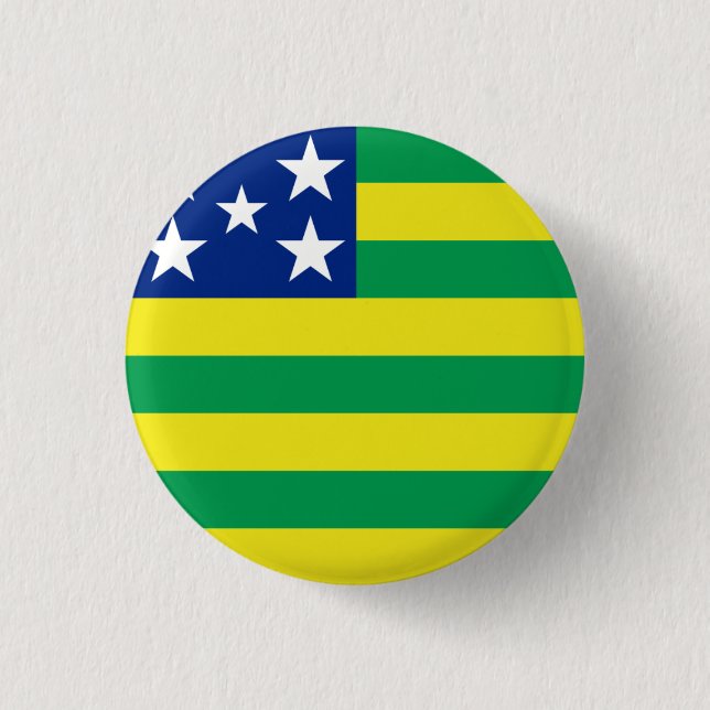 Goiás, Brazilian state flag button (Front)