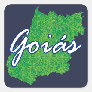 Goias Square Sticker
