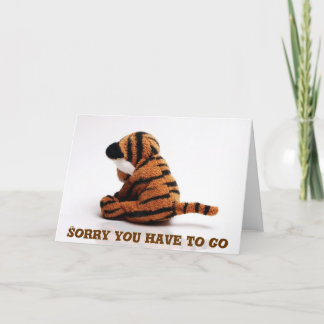 Going away card