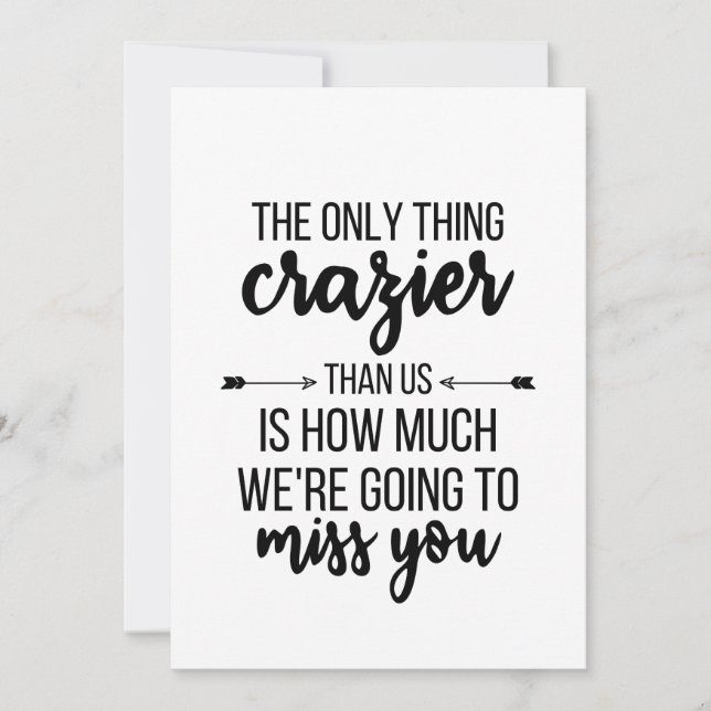 Going Away Gift, Boss Leaving, Best Friend Gift, F Holiday Card (Front)