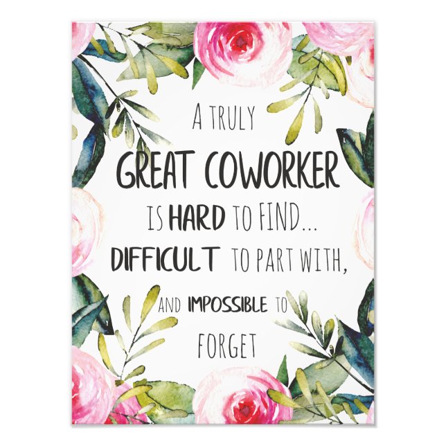 Going Away gift for coworker Leaving Gift Goodbye Photo Print (Front)