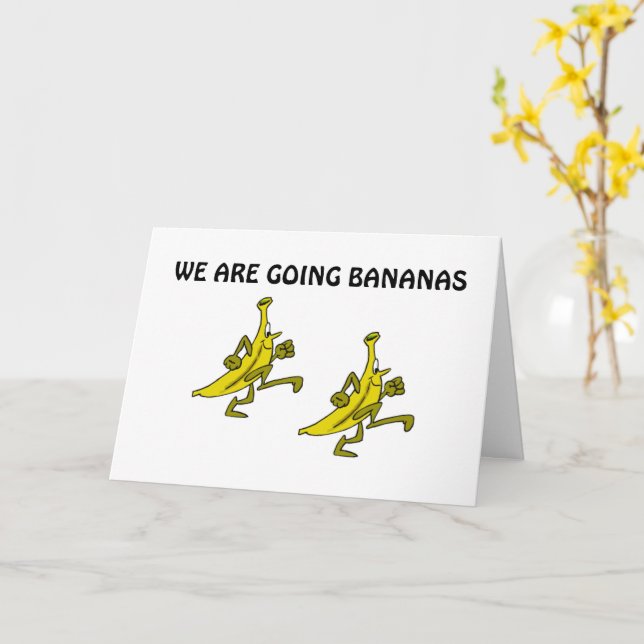 GOING BANANAS BECAUSE YOU ARE TURNING "70" CARD (Yellow Flower)