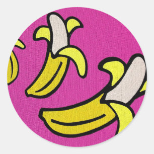 "Going Bananas" Classic Round Sticker