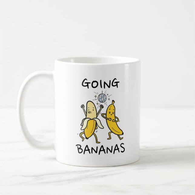 Going Bananas Dancing Bananas Classic Mug (Left)