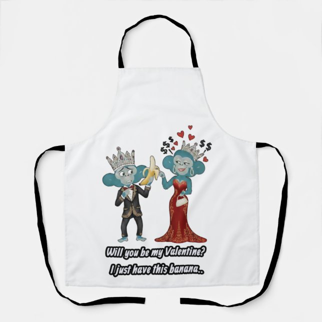 going banana's for you valentine collection apron (Front)