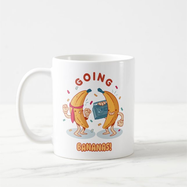 Going Bananas Fun Classic Mug (Left)