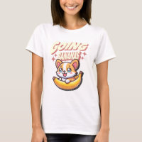 Going Bananas Funny Cute Corgi