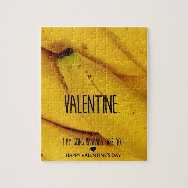Going bananas over you Valentine's Day Jigsaw Puzzle (Vertical)