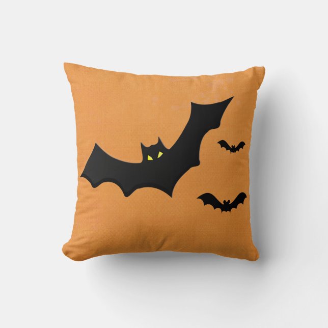 Going Batty Halloween Pillow (Front)